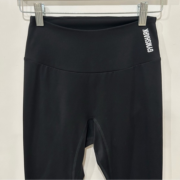 Gymshark Black Seamless 7/8 Crop Leggings XS High Waist Running Training - Picture 3 of 10
